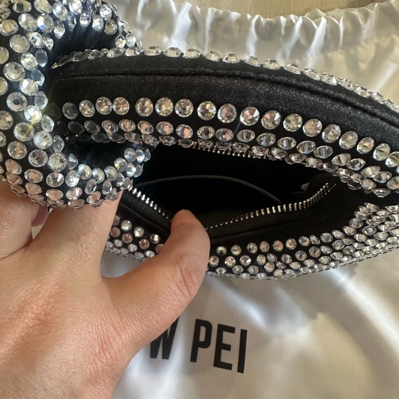 JW PEI Silver Crystal Embellished Women's Bag - Picture 3 of 3